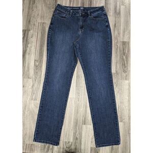 (3/$35) N62 Womens Size 8 Tall Pockets Classic Fit Straight Denim Blue Jeans